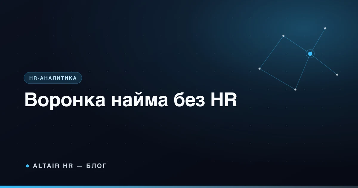 Воронка найма для собственника малого бизнеса без отдельного HR-отдела
