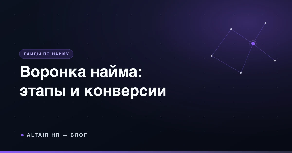 Воронка найма: этапы от просмотра вакансии до выхода сотрудника на работу